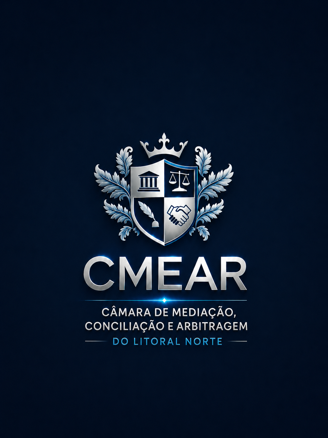 Brasão CMEAR — Câmara de Mediação, Conciliação e Arbitragem do Litoral Norte